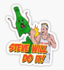 Steve Will Do It Logo Sticker