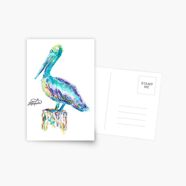 Pelican watercolor Postcard