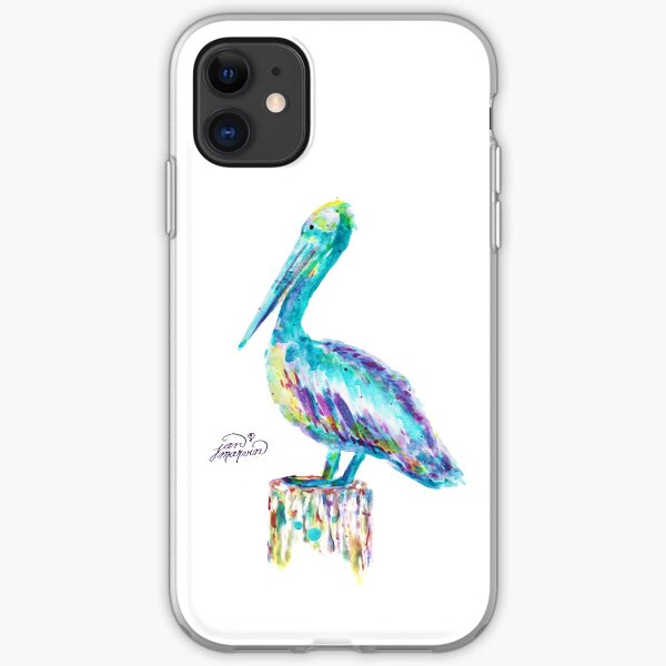 Pelican watercolor iPhone Soft Case