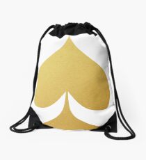 Golden Spade Drawstring Bag