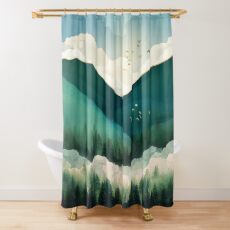 Emerald Green Shower Curtains Redbubble