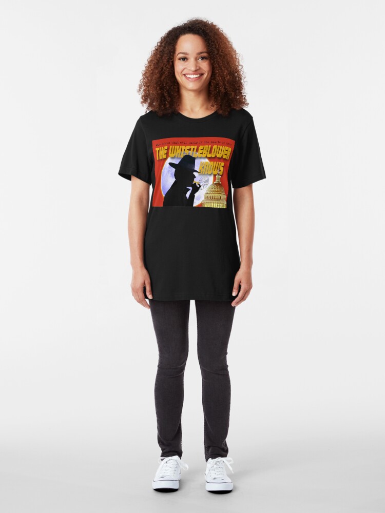 Alternate view of The Whistleblower Knows Slim Fit T-Shirt
