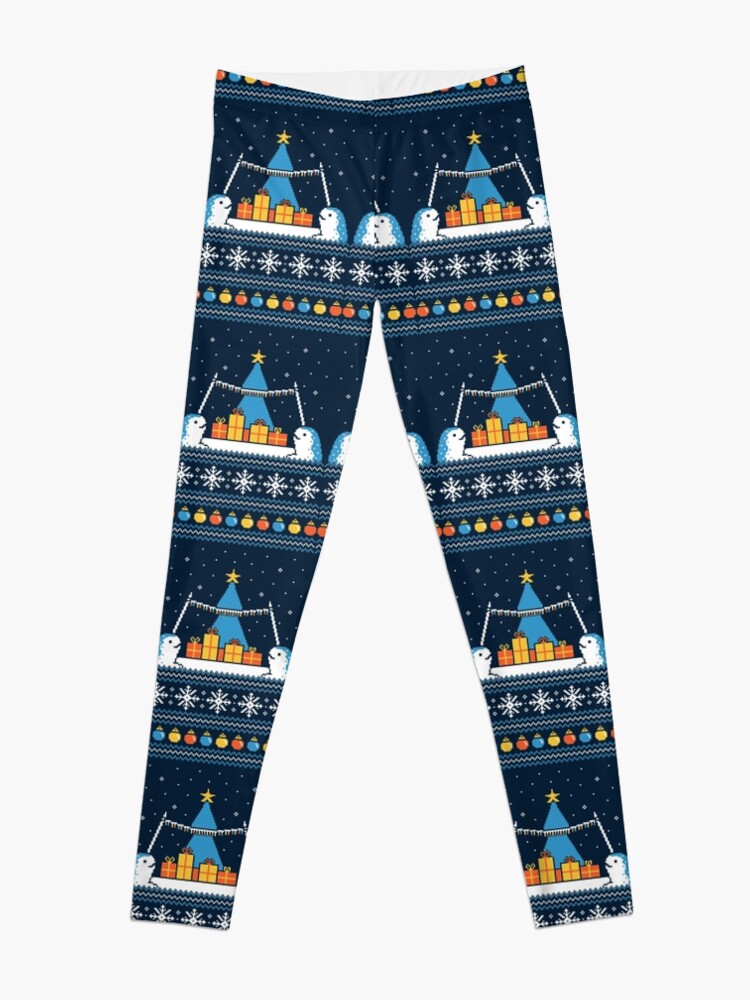 Alternate view of Christmas Narwhals Leggings