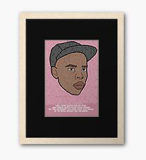 Earl Sweatshirt "Solace" inspiriert Poster Gerahmtes Wandbild