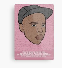 Earl Sweatshirt "Solace" Inspired Poster Metal Print