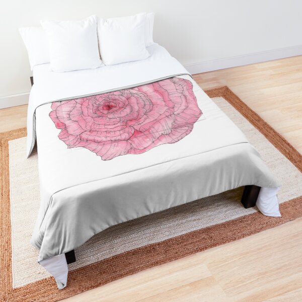 Watercolor Peony Comforter