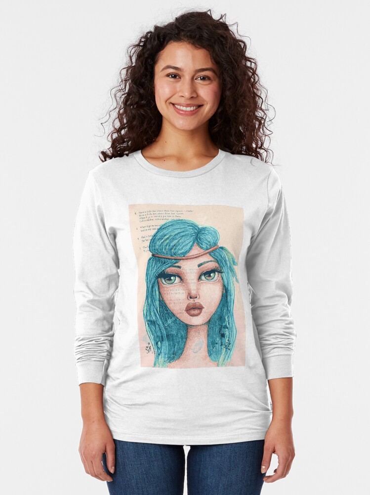 Alternate view of Feathers in Her Hair Long Sleeve T-Shirt
