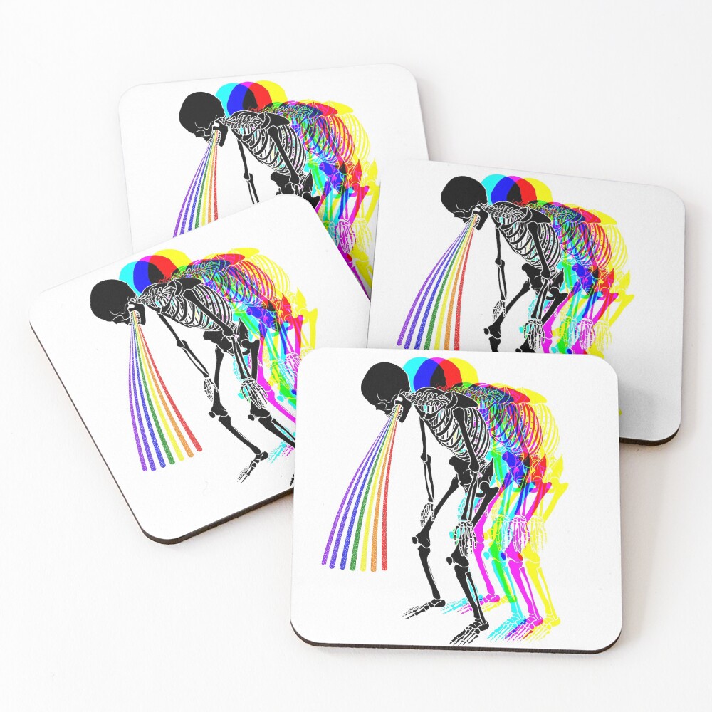Super Rainbow Coasters (Set of 4)