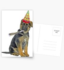 German Shepherd Birthday Postcards