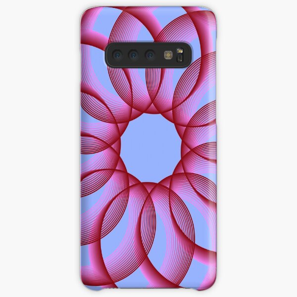 Spirograph with Red Pink Blue Samsung Galaxy Snap Case