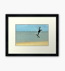 Airborne Kitesurfer Framed Print