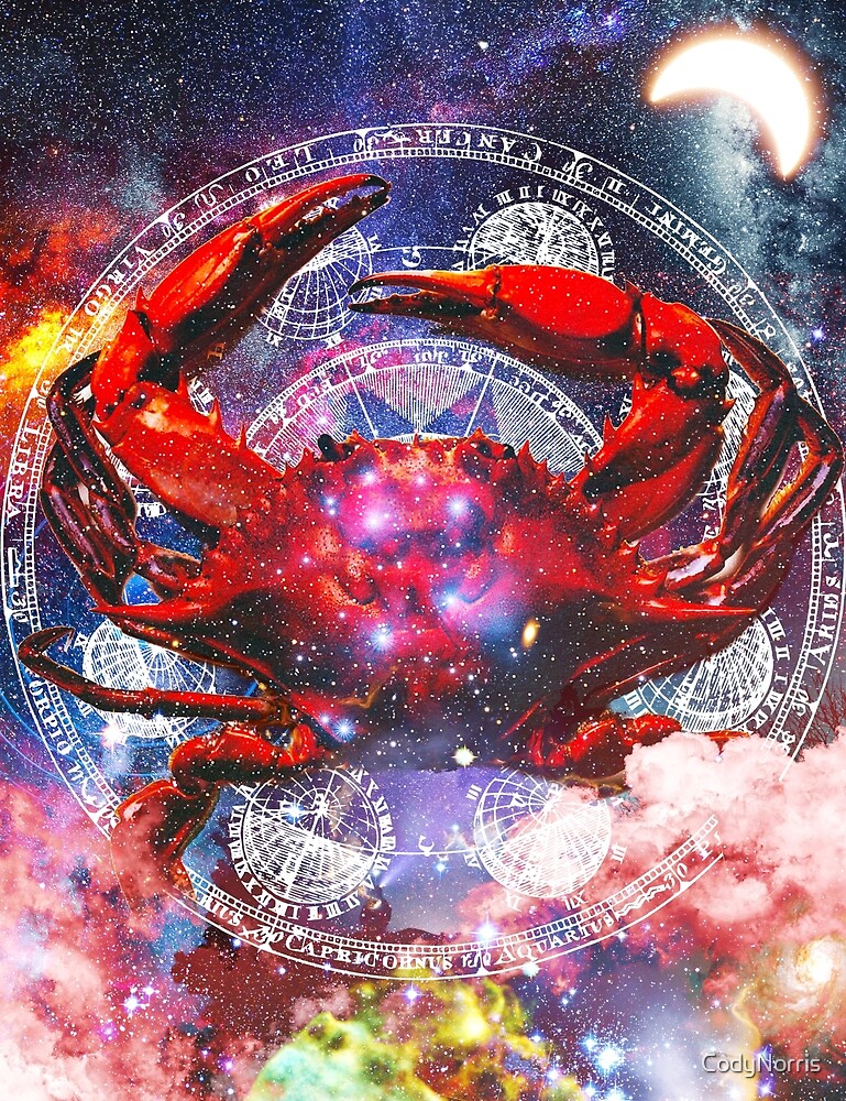 "Cancer Zodiac Art" by CodyNorris Redbubble