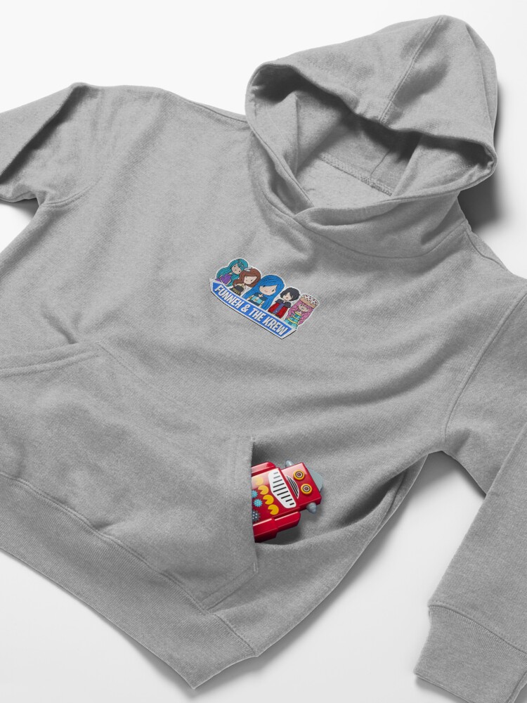 Alternate view of Funneh Krew Cutie Cartoon Kids Pullover Hoodie