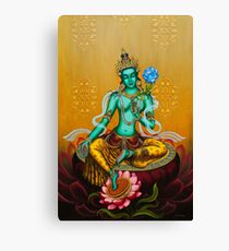 Green Tara Canvas Print