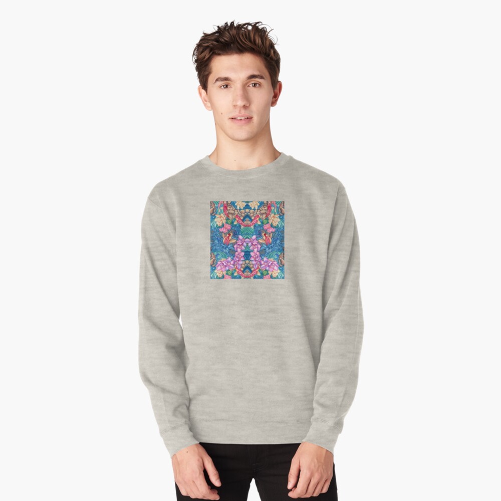 Orchid Splash Pullover Sweatshirt