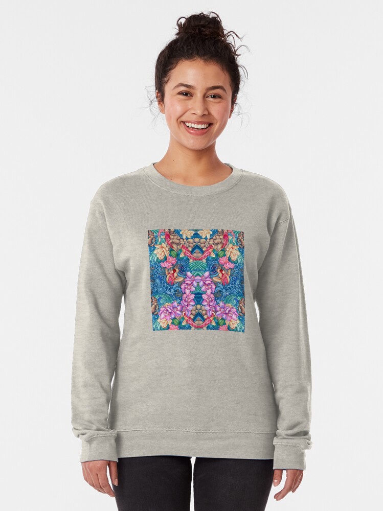 Alternate view of Orchid Splash Pullover Sweatshirt