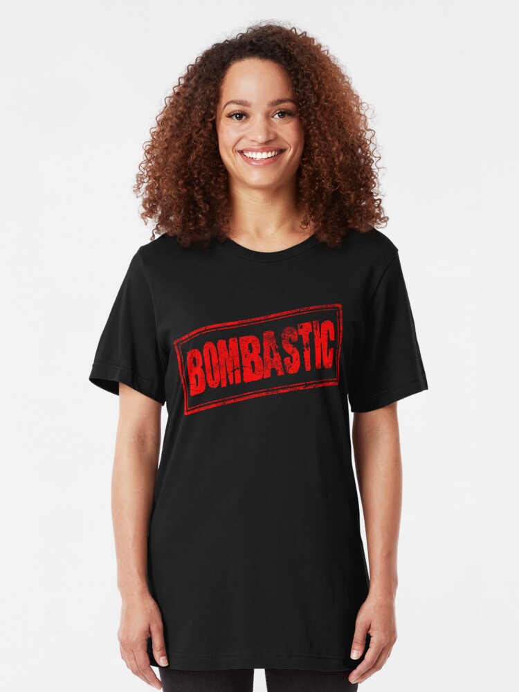 Alternate view of Bombastic (Vintage Retro Stamp) Slim Fit T-Shirt