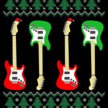 Guitar Ugly Christmas Sweater. Gift for Guitarist. Bassist. Ugly Sweater.  Band. Merry Christmas. Sweatshirt. Ugly Christmas Sweater. Party. 