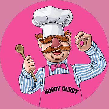 Artwork thumbnail, Hurdy Gurdy Bork Bork Microwave Chef - Bad Cook Gifts - Lazy Cooks - Funny Swedish Chef by happygiftideas