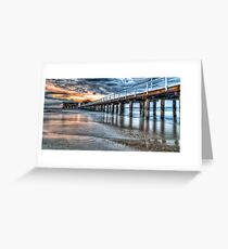 Queenscliff Pier At Dawn Greeting Card