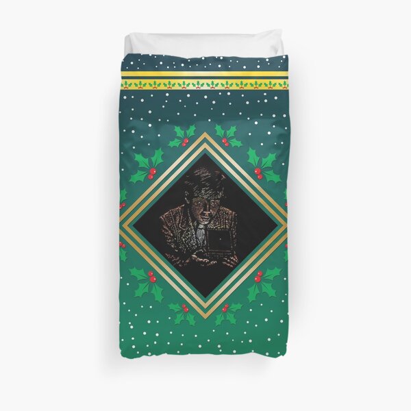 Opening the Box - Green Fresco Duvet Cover