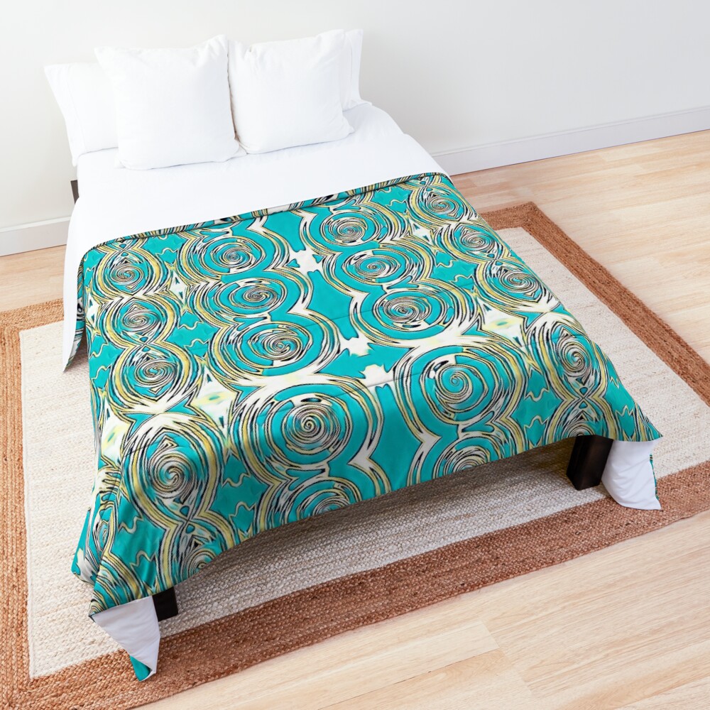 Spanish Tiles Comforter By Nolajere Redbubble