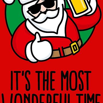 Christmas Beer Glasses-funny Christmas Beer Gifts-most Wonderful Time for A  Beer-reinbeer-funny Christmas Gifts for Him-christmas Gift Idea 