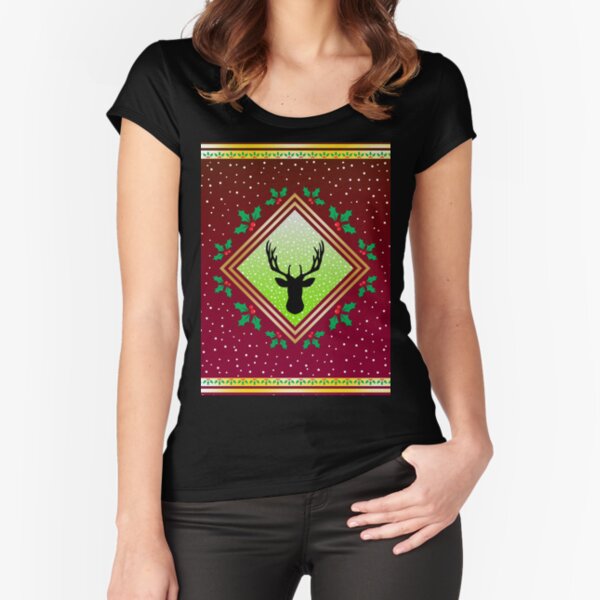 Herne the Hunter - Robin-red Fresco Fitted Scoop T-Shirt