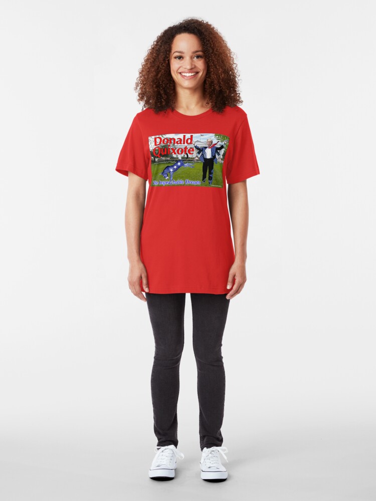 Alternate view of Donald Quixote: The Impeachable Dream Slim Fit T-Shirt