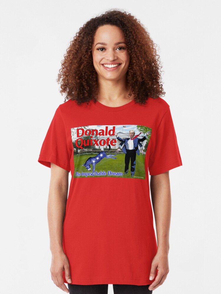 Alternate view of Donald Quixote: The Impeachable Dream Slim Fit T-Shirt