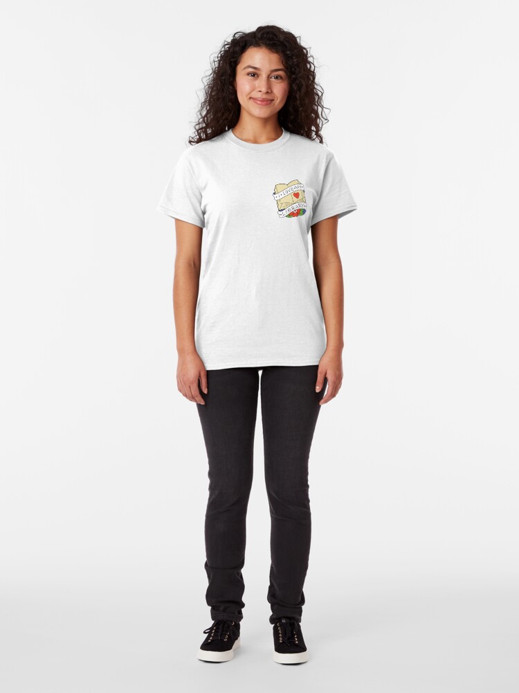 Alternate view of I Love My Library Classic T-Shirt