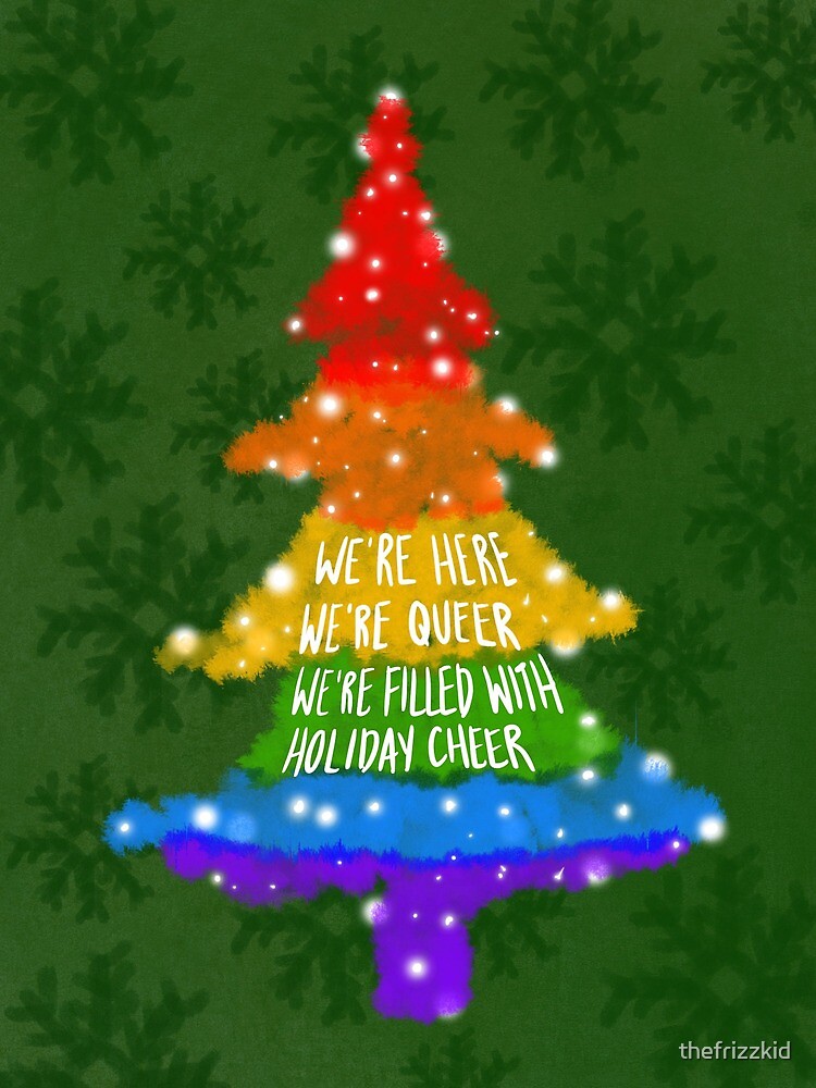 quot LGBTQ Holiday Card quot by thefrizzkid Redbubble