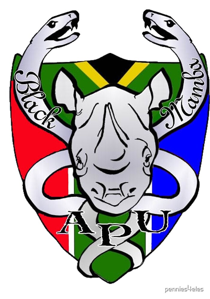 Black Mamba Anti Poaching Unit Logo by pennies4eles