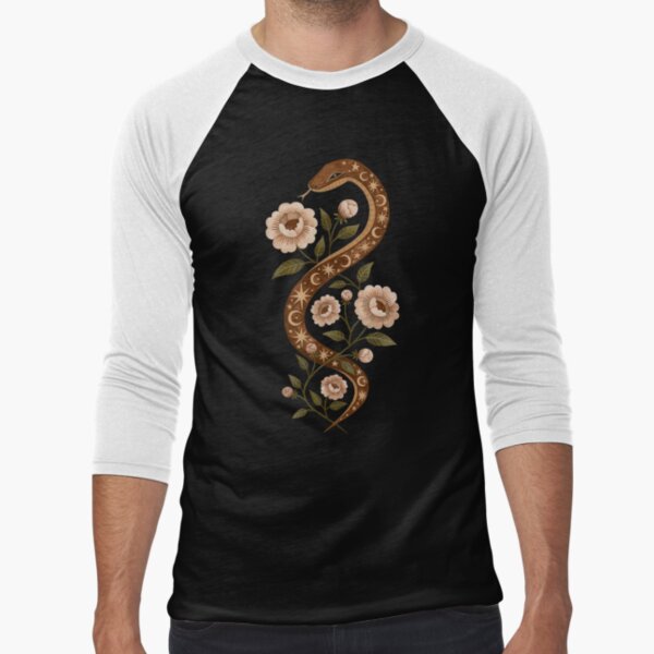 Serpent spells Baseball ¾ Sleeve T-Shirt