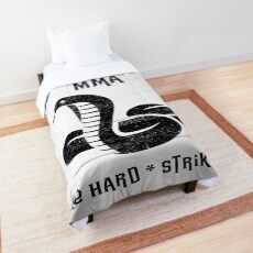 MMA Mixed Martial Arts Strike Hard Strike Fast Snake Design Comforter