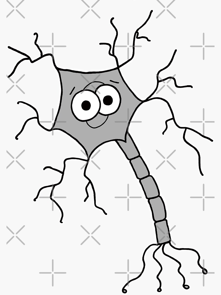Cute Neuron - on white by AdrienneBody