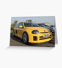 Renault Clio V6 Greeting Card
