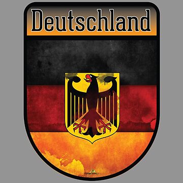GERMANY Deutschland German Deutsch shield stickers decals 02 Art Print for  Sale by OuterShellUK