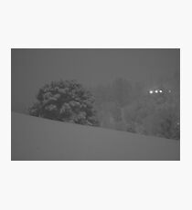 a snowy hill. Photographic Print
