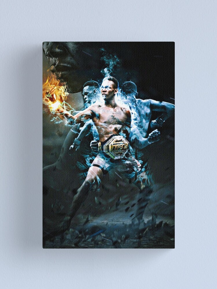 Alternate view of UFC israel Adesanya Canvas Print