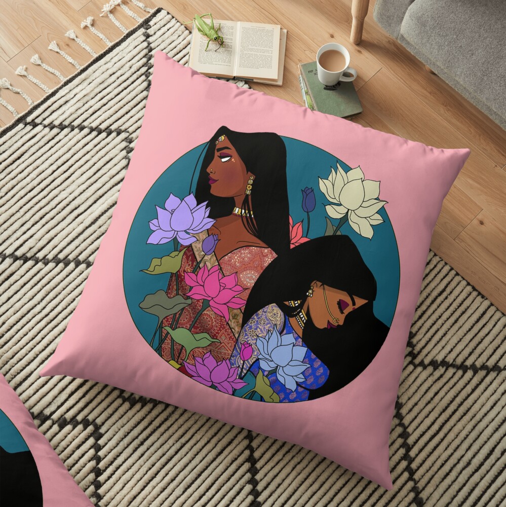 Vanakkam Floor Pillow