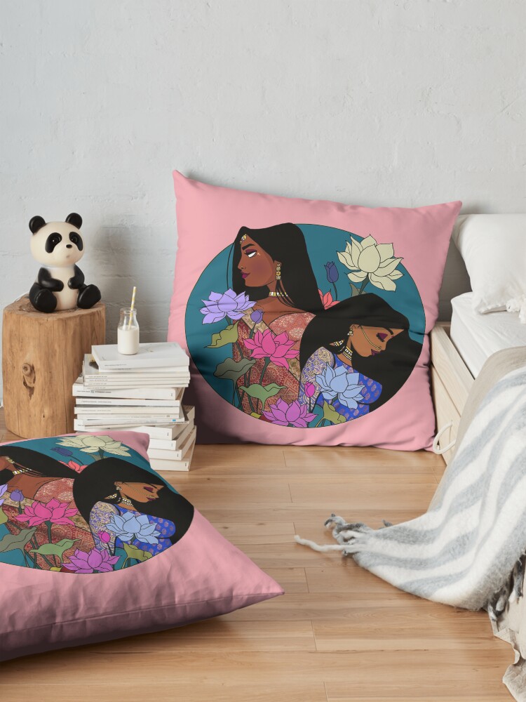 Alternate view of Vanakkam Floor Pillow