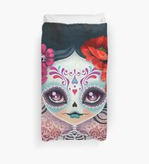 Amelia Calavera - Sugar Skull Duvet Cover