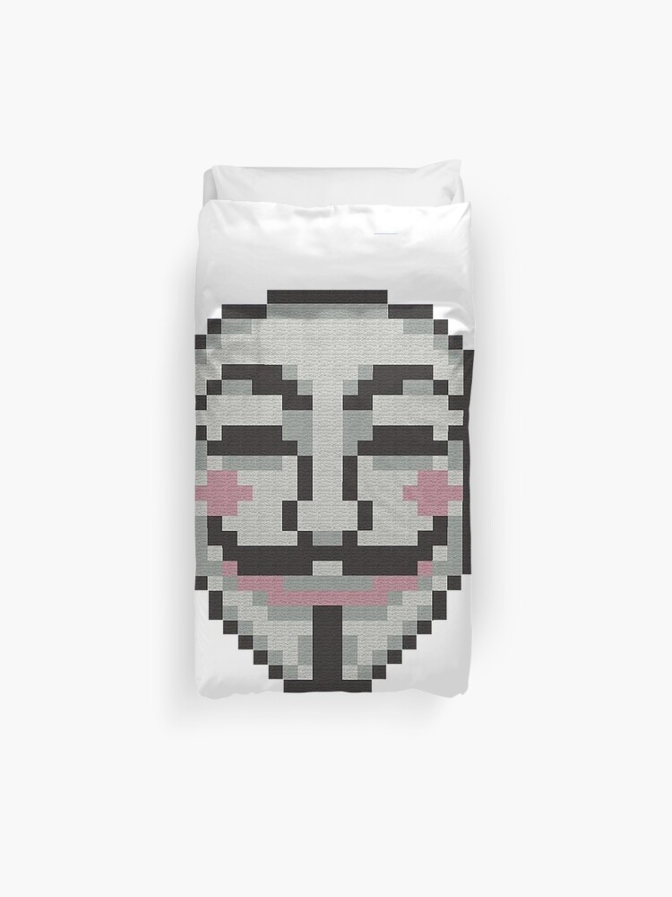 Anonymous Minecraft Duvet Cover By Gwendallaponce Redbubble