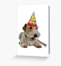 Wire Fox Terrier Birthday Greeting Card