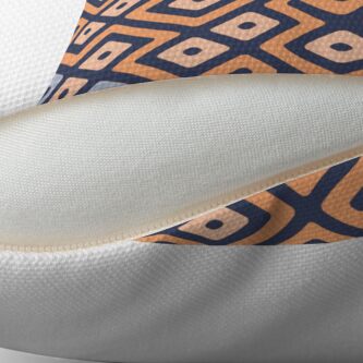 Alternate view of Maze Abstract Pattern - Cream / Grey Throw Pillow