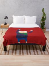 Finn the human it's christmas!! Throw Blanket