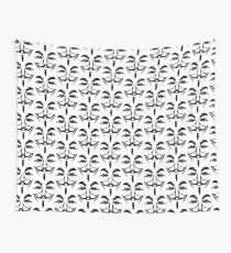 Anonymous Mask Silhouette Wall Tapestry