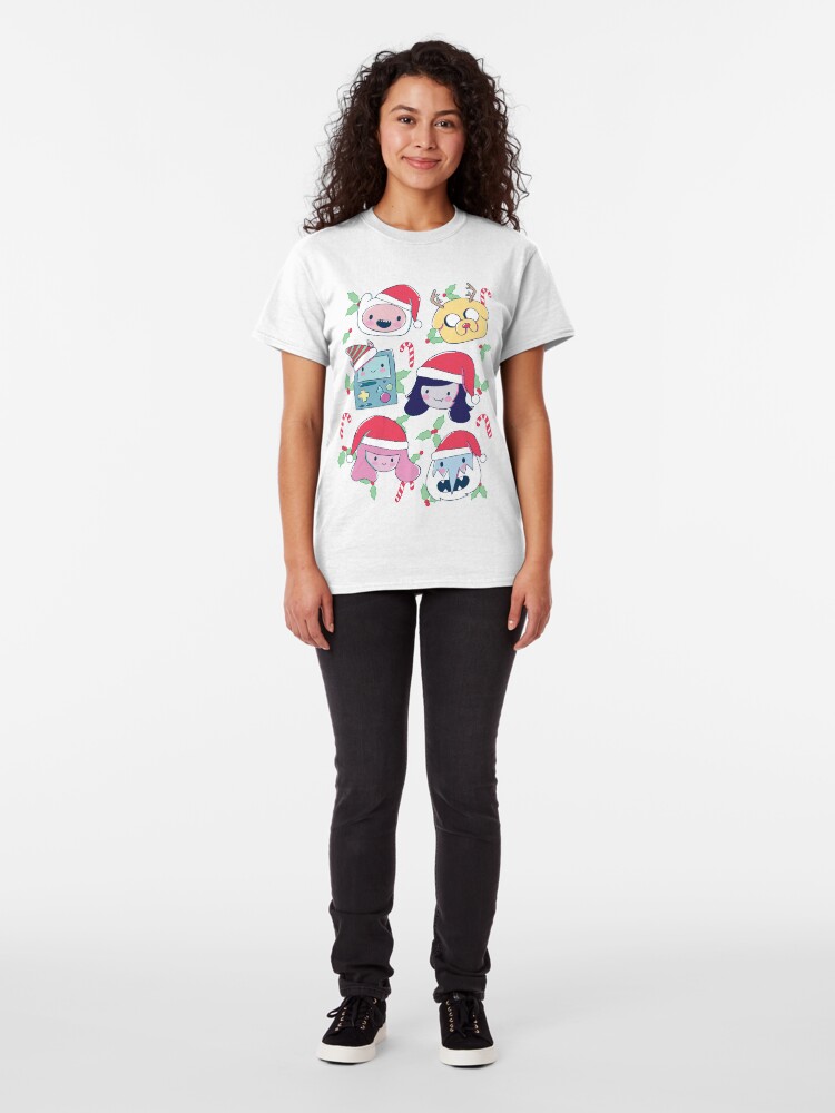 Vista alternativa de Camiseta clásica Christmas Friends (Hora de aventura)