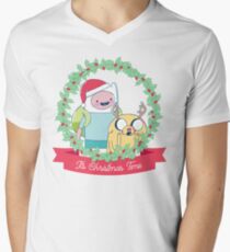 It's Christmas Time! (Adventure Time) V-Neck T-Shirt